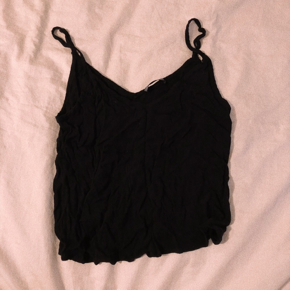 black shein flowy tank top